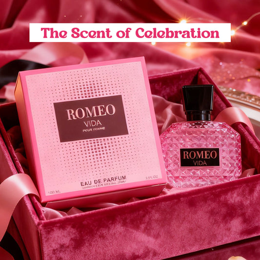 Romeo Vida Pour Femme Spray Perfume Eau De Parfum For Women - 100ML/3.4FL.OZ./3PCS