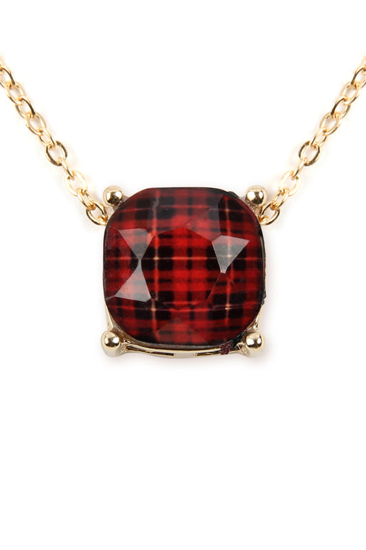 Buffalo Checkered chain Necklace