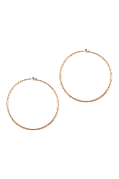80MM Wire Hoop Earrings