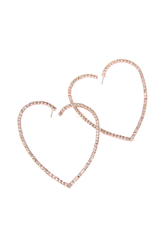 2" Heart Shape Earrings