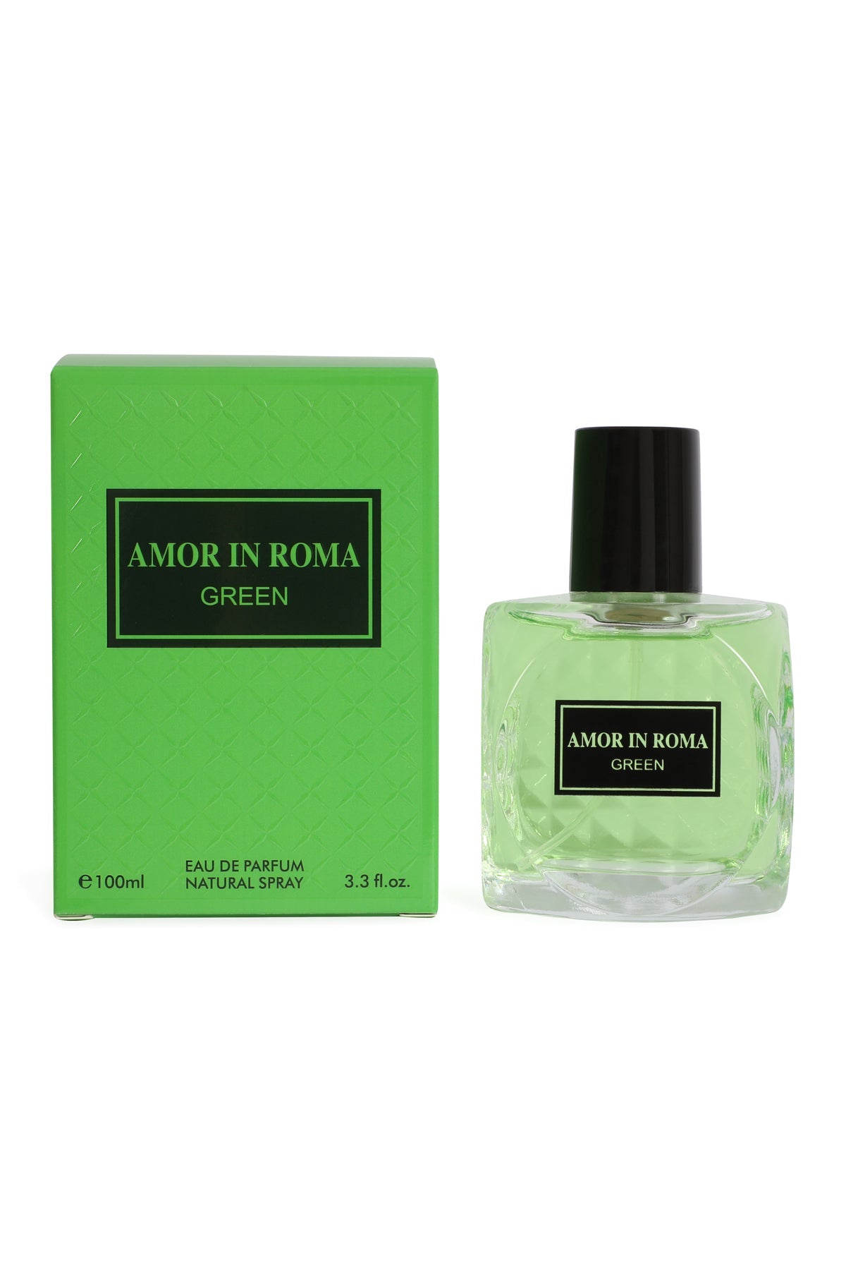 AMOR IN ROMA GREEN SPRAY PERFUME EAU DE PARFUM FOR WOMEN - 100ML/3.3 FL. OZ.