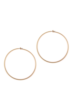 80MM Wire Hoop Earrings