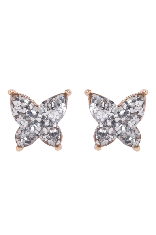 Butterfly Glitter Epoxy Earrings