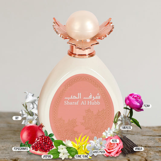 Sharaf Al Hubb Spray Perfume Eau De Parfum For Women - 100ML/3.4FL.OZ./3PCS