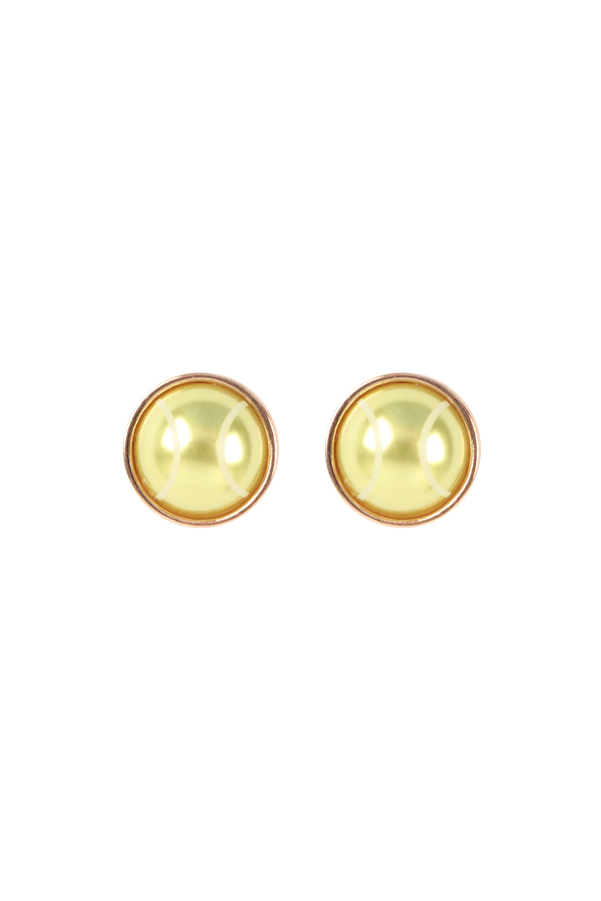 Foot Ball Shaped Pearl Post Earrings