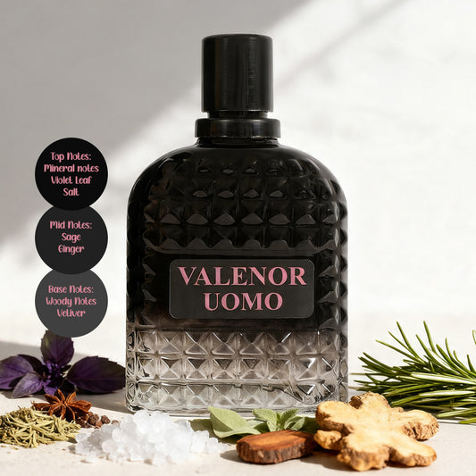 Valenor Uomo Spray Perfume Eau De Parfum For Men - 100ML/3.3FL.OZ./3PCS