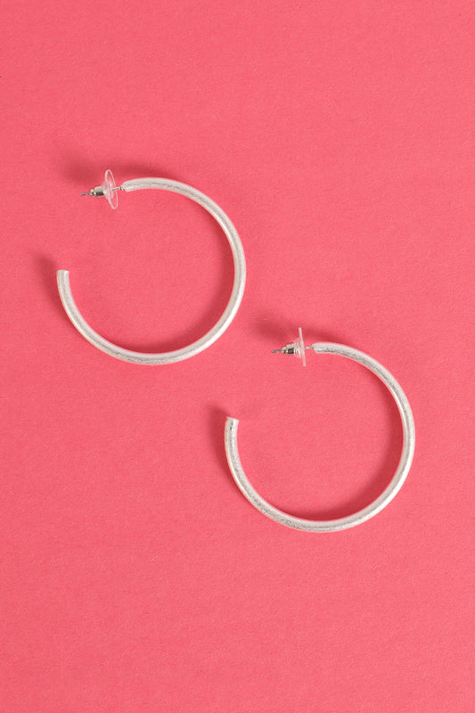 Elegant Hoop Post Earrings