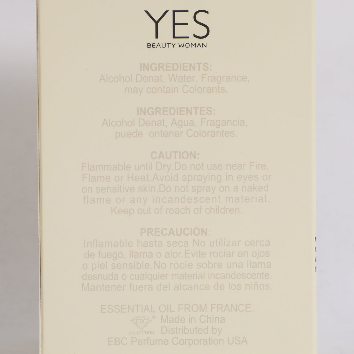 Yes Beauty Woman Spray Perfume Eau De Parfum For Women - 100ML/3.4 FL.OZ/3PCS