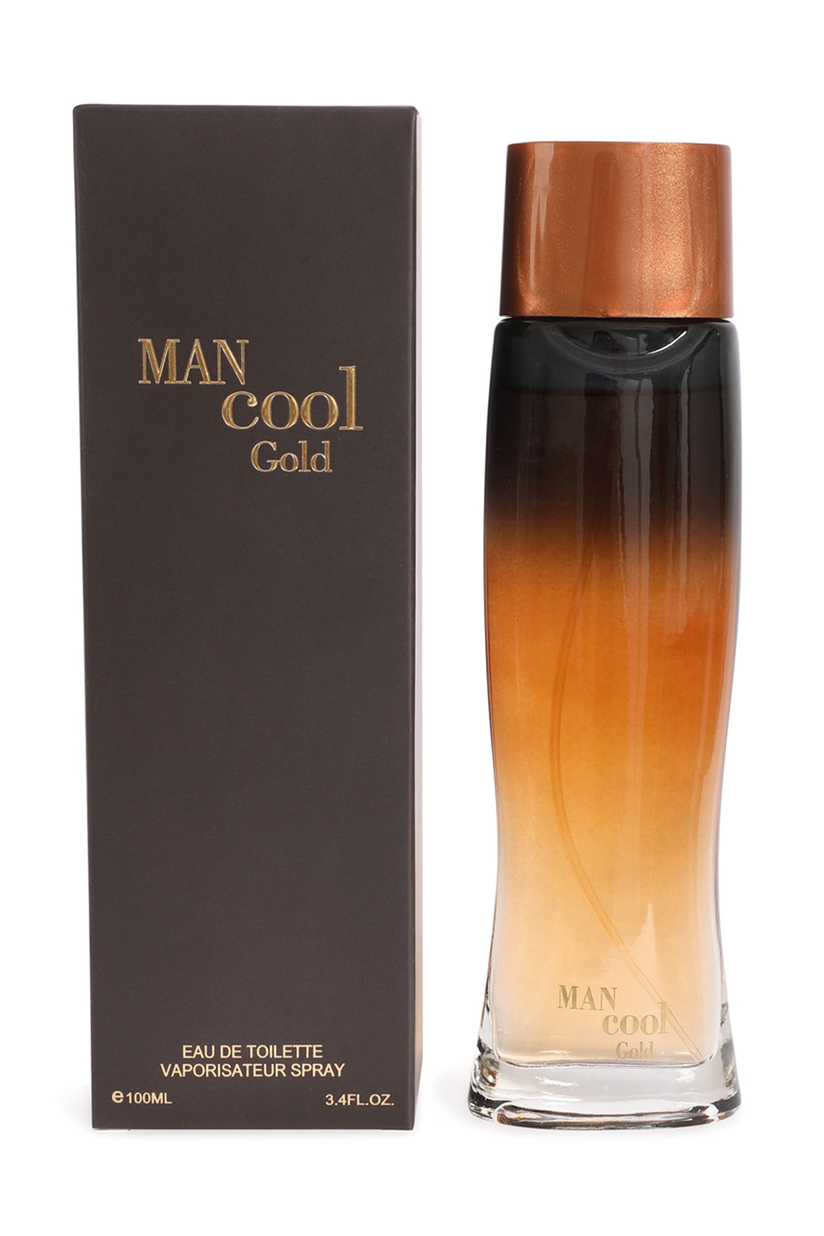 MAN COOL GOLD SPRAY COLOGNE EAU DE TOILETTE FOR MEN - 100ML/3.4 FL.OZ.