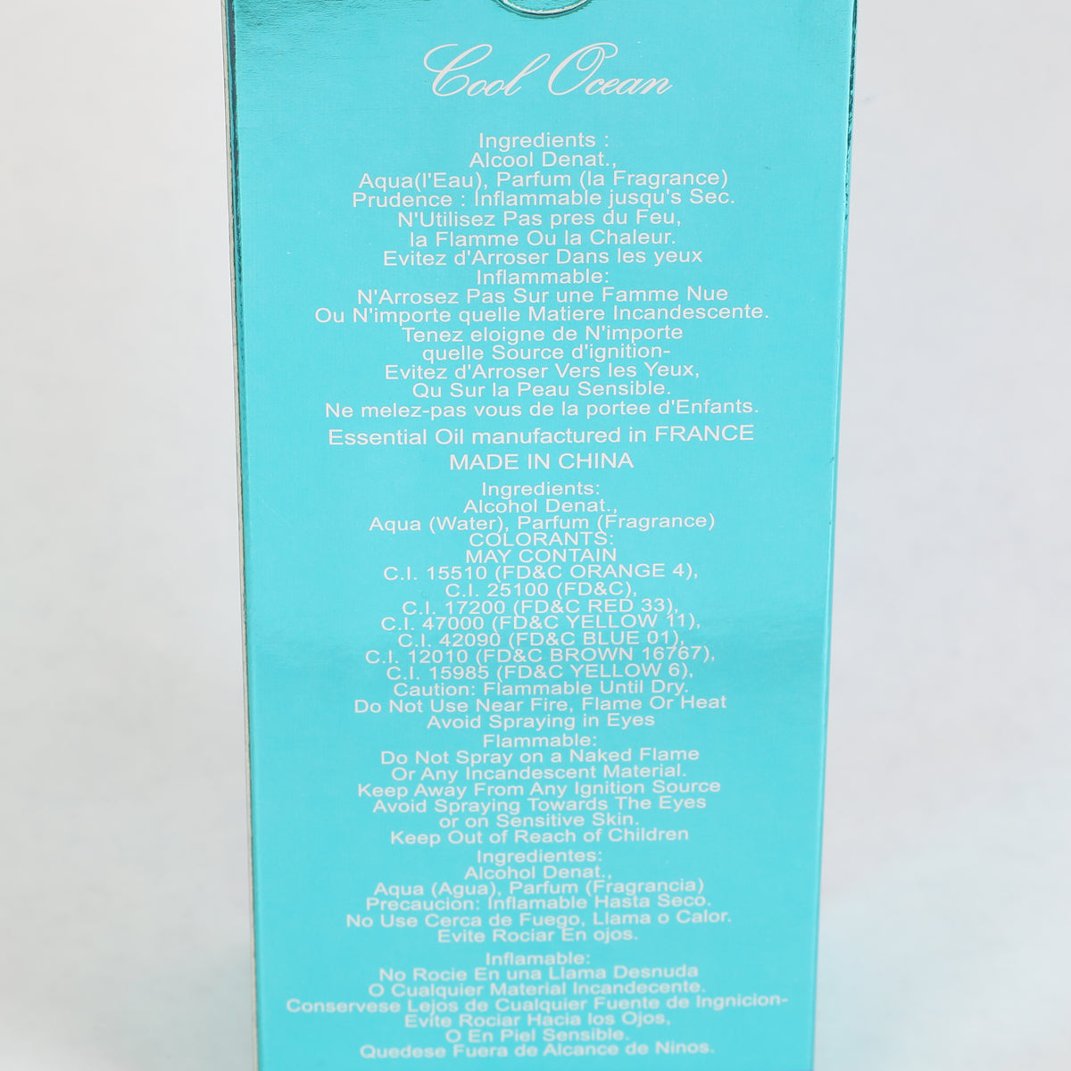 Cool Ocean Spray Perfume Eau De Parfum For Men - 100ML/3.4FL.OZ./3PCS