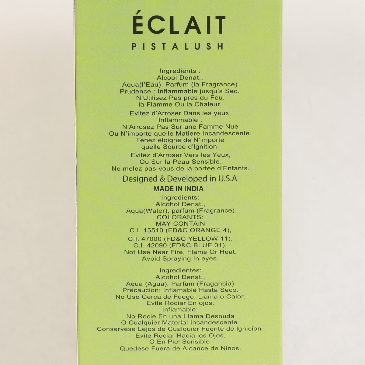 Eclait Pistalush Spray Perfume Eau De Parfum For Women - 100ML/3.4FL.OZ./3PCS