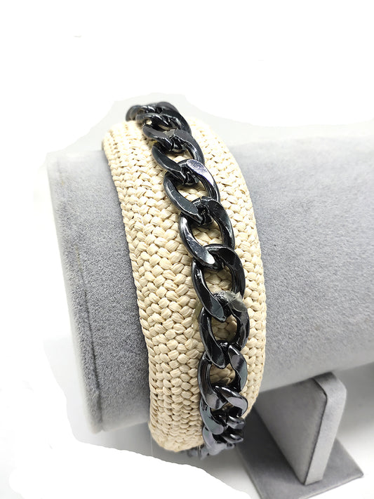 Chain Accent Head Band - Hair Accessory