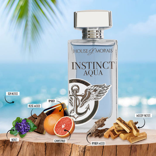 Instinct Aqua Spray Perfume Eau De Parfum For Men - 100ML/3.4FL.OZ./3PCS