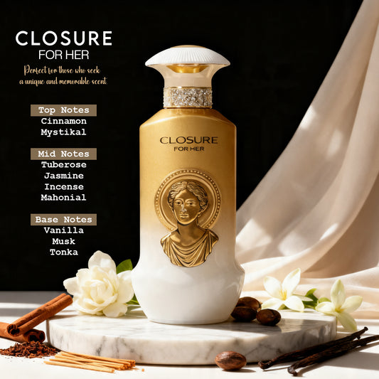 Closure Spray Perfume Eau De Parfum For Women - 100ML/3.4FL.OZ./3PCS