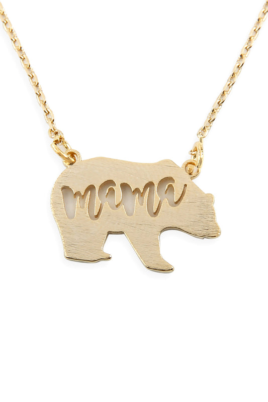 Mama Bear Pendant Necklace