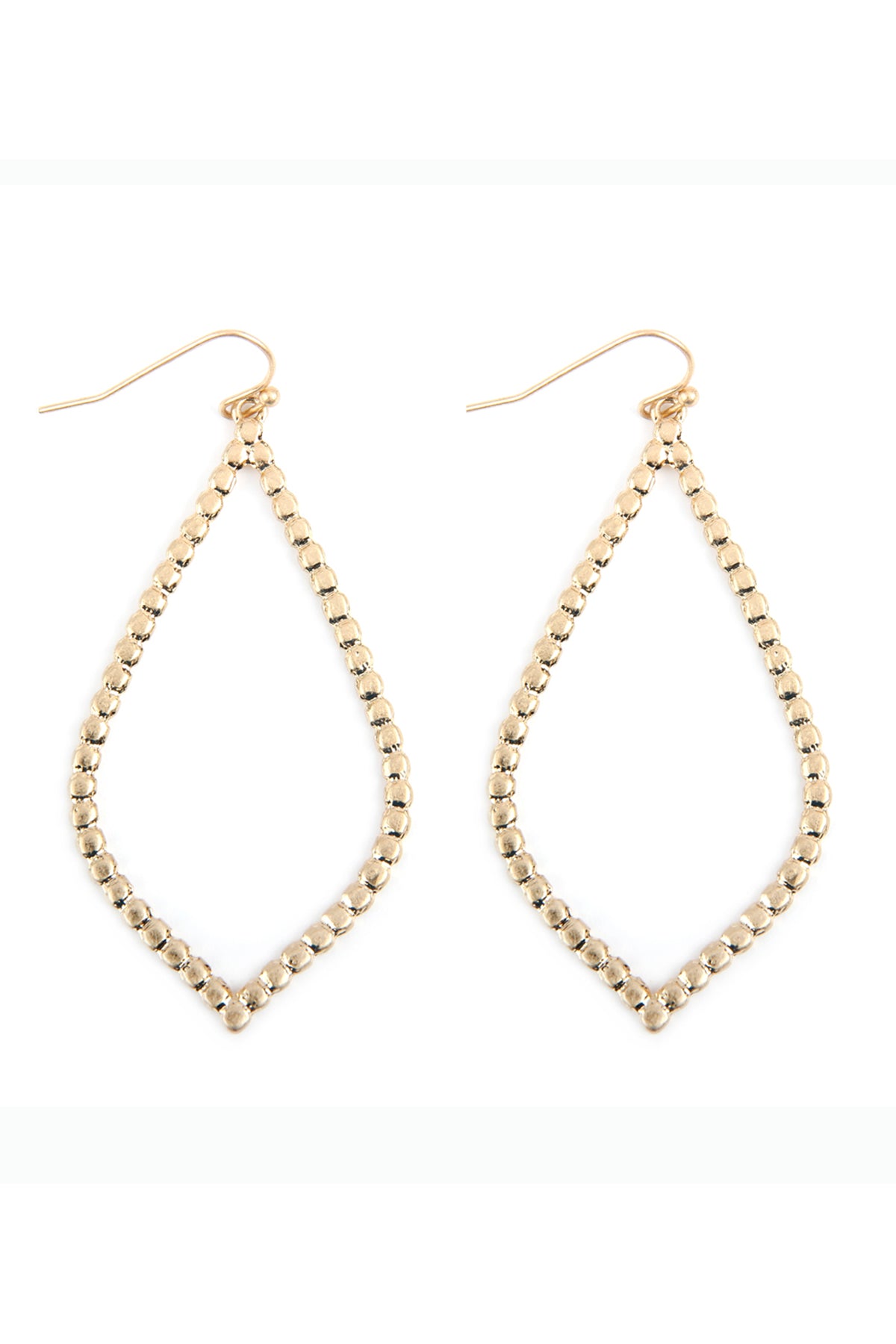 Open Cast Mar2uise Drop Earrings Matte Gold