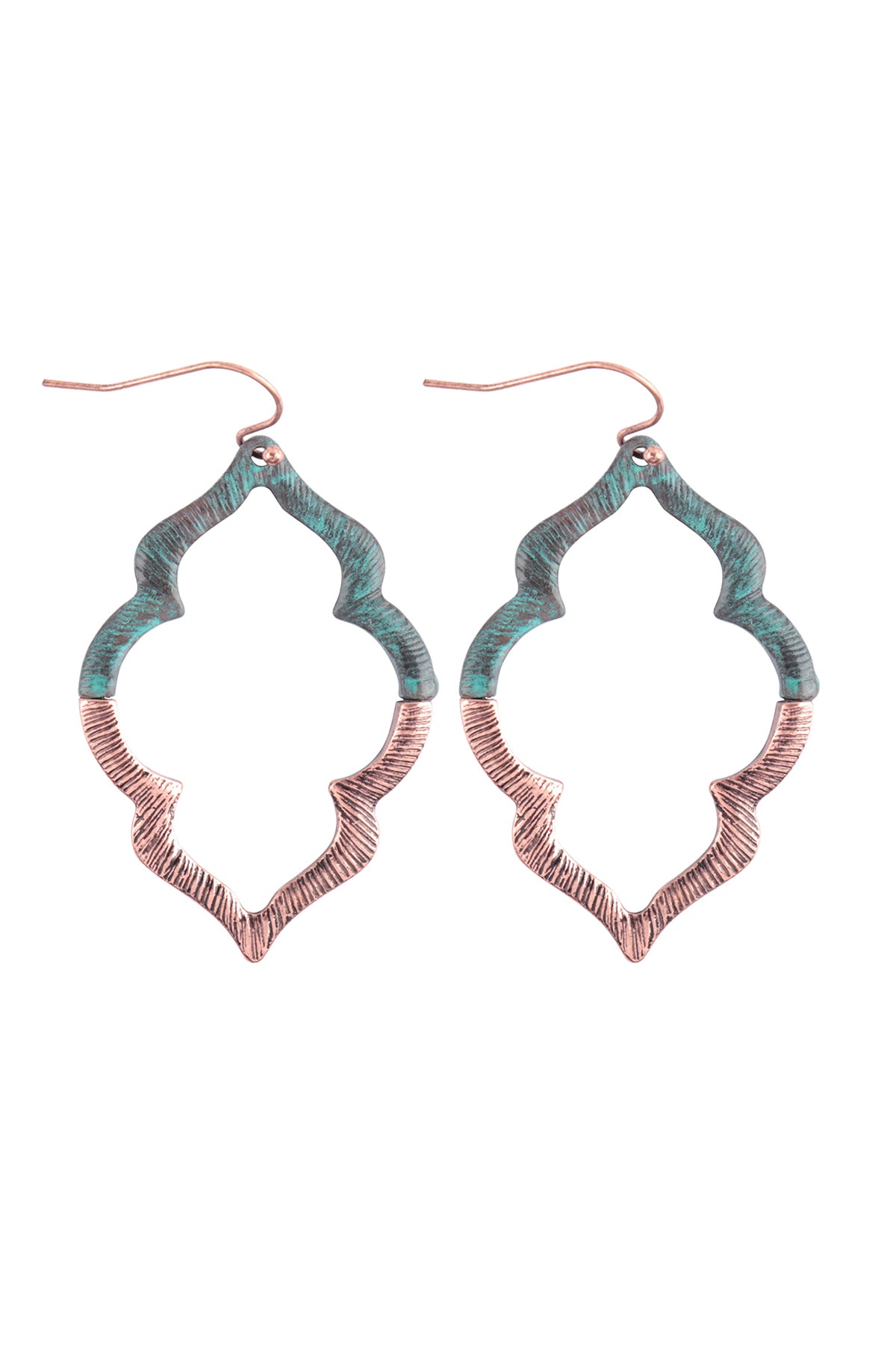 Embellished Mar2uise Cast Earrings Matte Tur2uoise