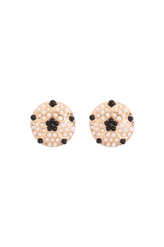 Sports Seed Bead Stud Earrings