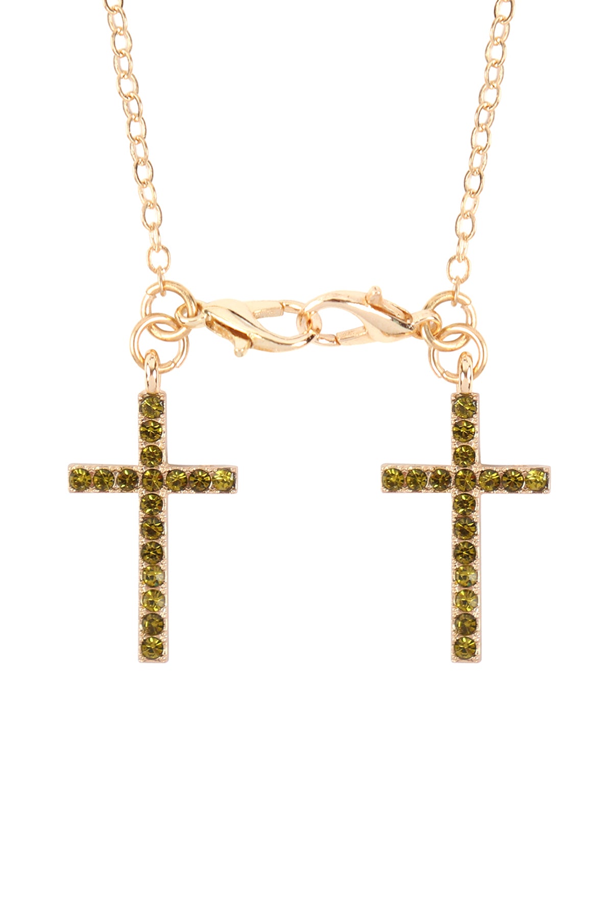 Eyeglasses Holder Cross Rhinestone Necklace