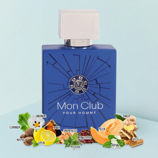 Mon Club Spray Perfume Eau De Parfum For Men - 100ML/3.4FL.OZ./3PCS