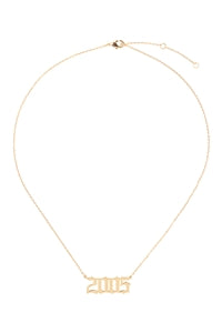 "2005" Birth Year Personalized Necklace