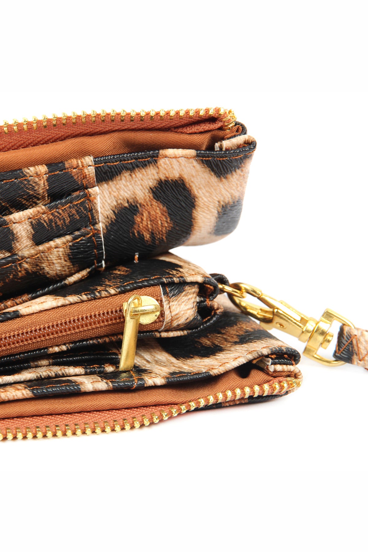 Leather Wallet with Detachable Wristlet