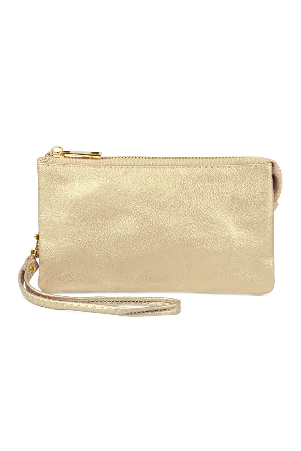Leather Wallet with Detachable Wristlet