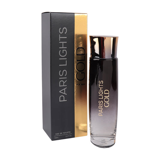 Paris Lights Gold Spray Cologne Eau De Toilette For Men - 100ML/3.4 FL.OZ./3PCS