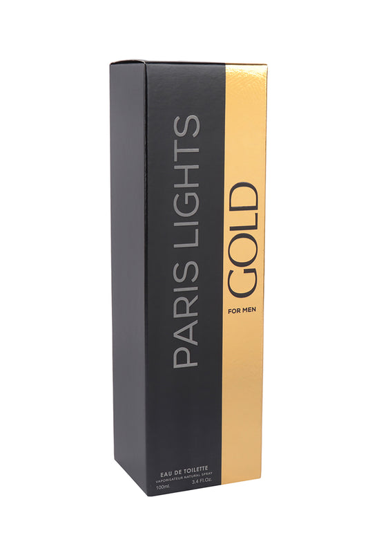 Paris Lights Gold Spray Cologne Eau De Toilette For Men - 100ML/3.4 FL.OZ./3PCS