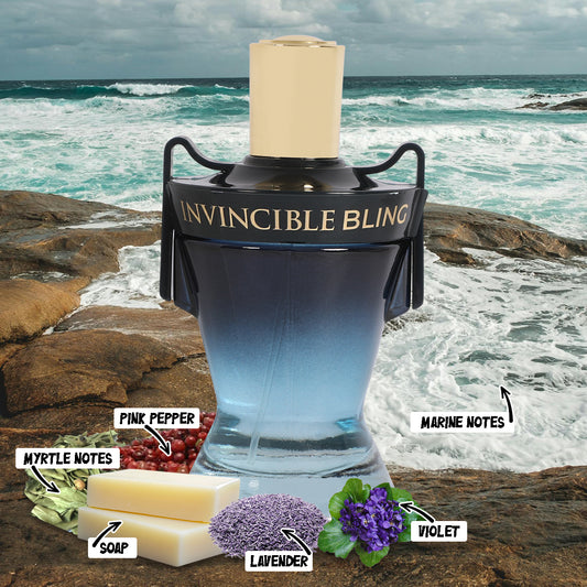 Invincible Bling Spray Cologne Eau De Toilette For Men - 100ML/3.4 FL.OZ./3PCS