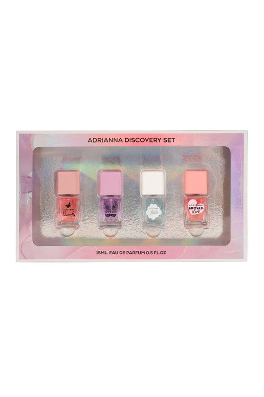 ADRIANNA DISCOVERY BUTTERFLY, GODDESS, HALO, BROKEN LOVE SPRAY PERFUME EAU DE PARFUM FOR WOMEN -15ML/0.5FL.OZ./3 GIFT SET