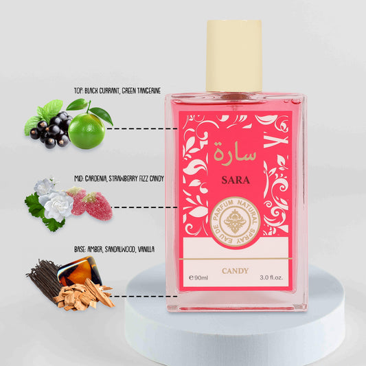 Sara Candy Spray Perfume Eau De Parfum For Women - 90ML/3.0FL.OZ./3PCS