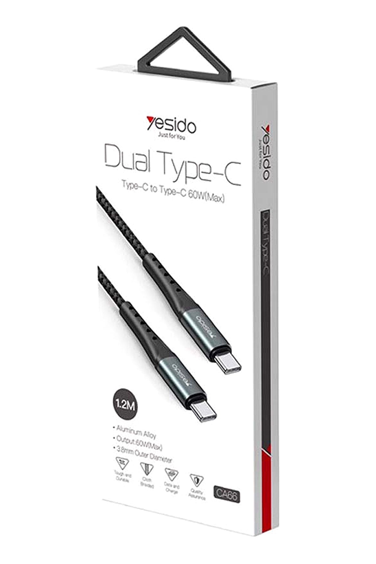 Yesido Braided Type C to Type C Cable