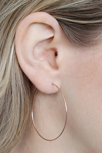 40MM Wire Hoop Earrings