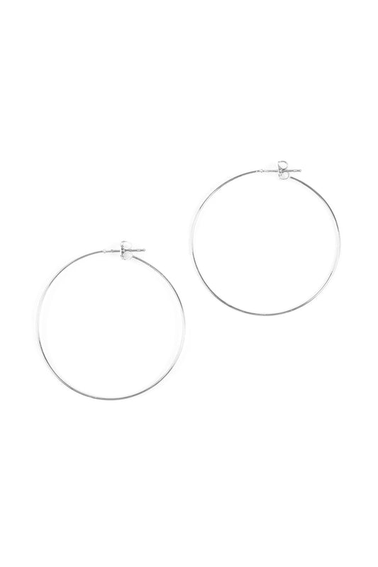 40MM Wire Hoop Earrings