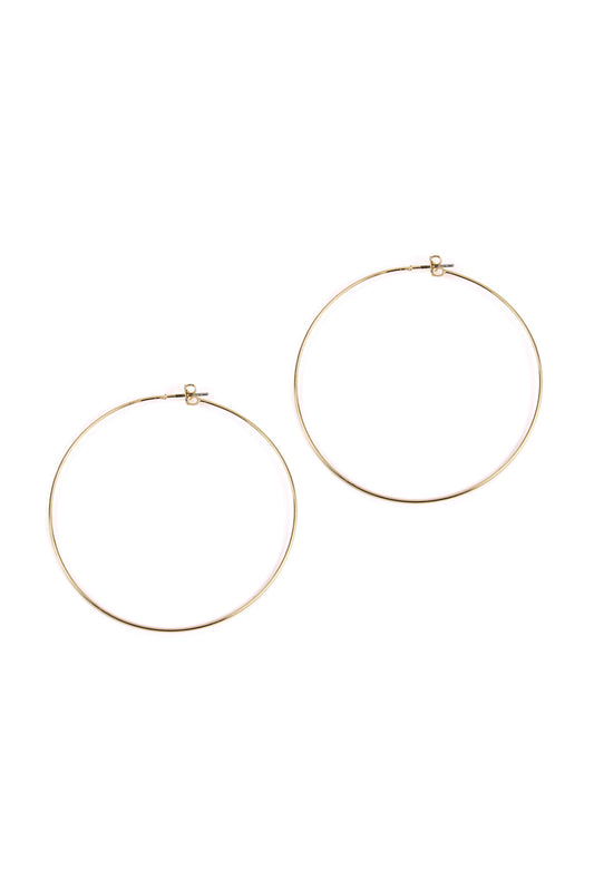60MM Wire Hoop Earrings