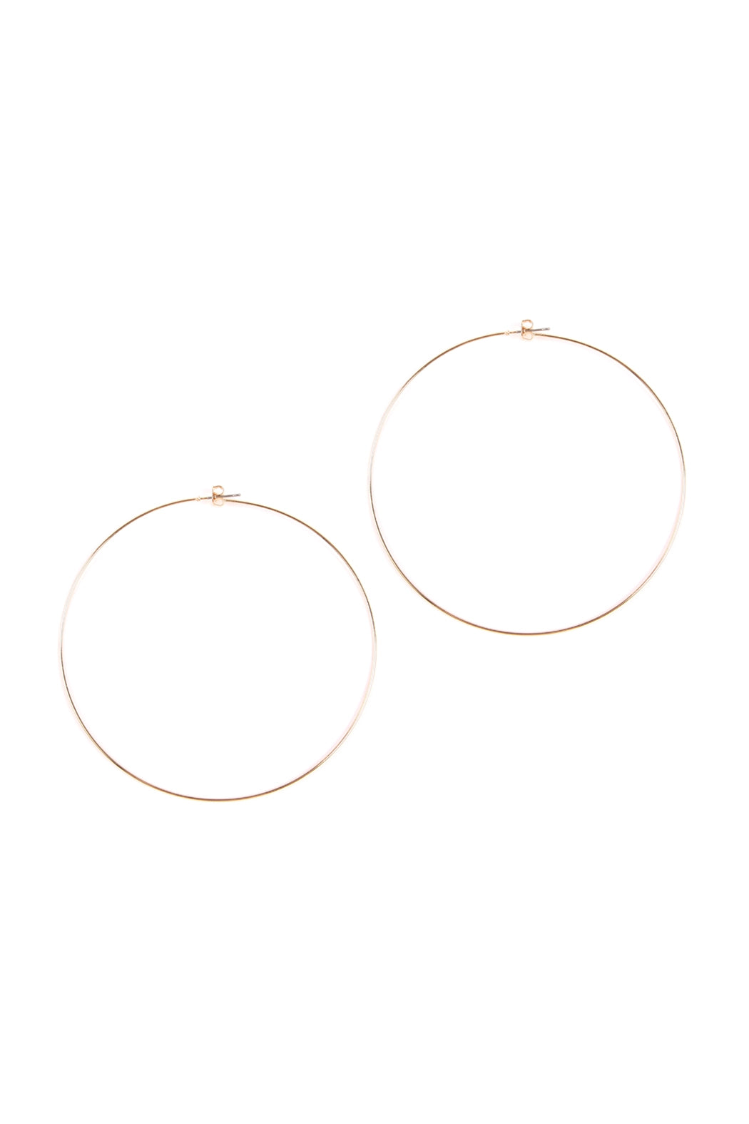 80MM Wire Hoop Earrings