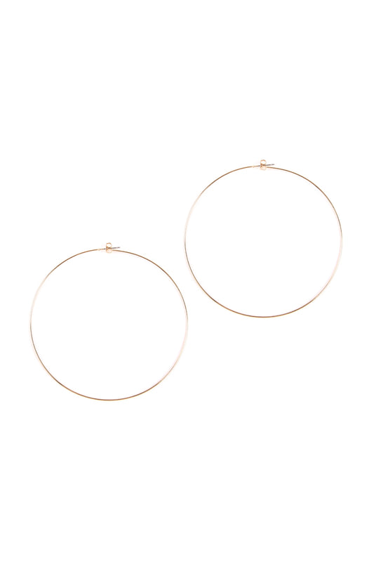 80MM Wire Hoop Earrings