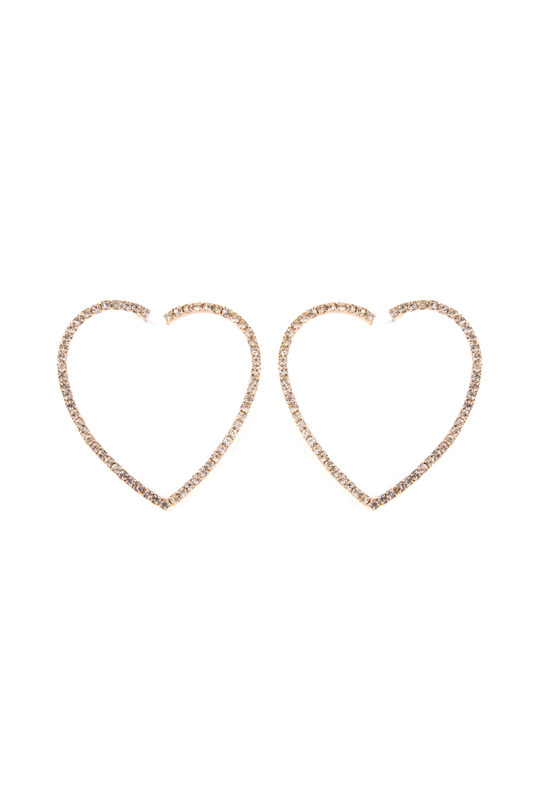 Heart Shape Earrings Gold