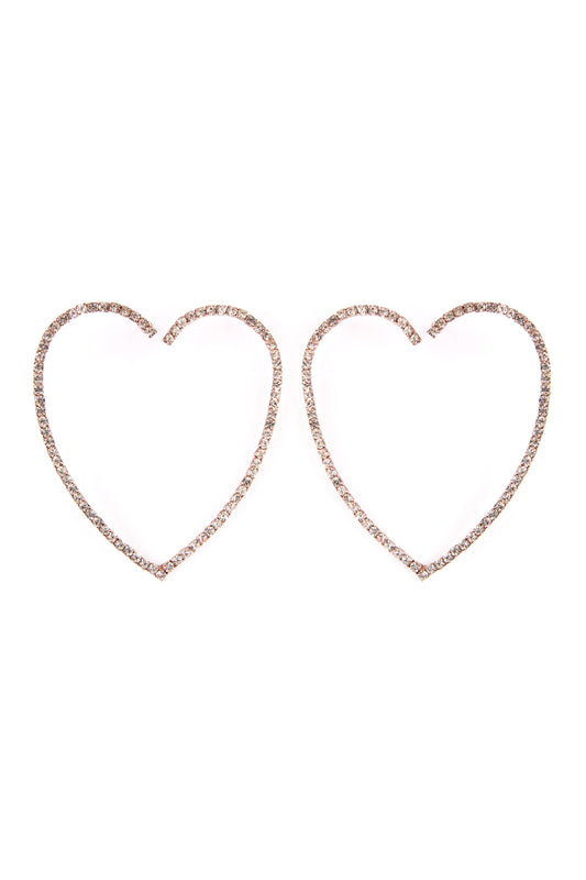 2" Heart Shape Earrings