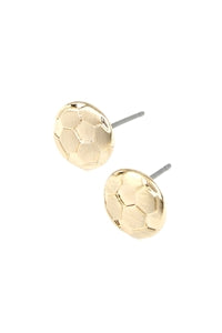 Simple Soccer Matte Earrings /6Pcs