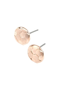 Simple Soccer Matte Earrings /6Pcs