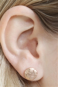 Simple Soccer Matte Earrings /6Pcs