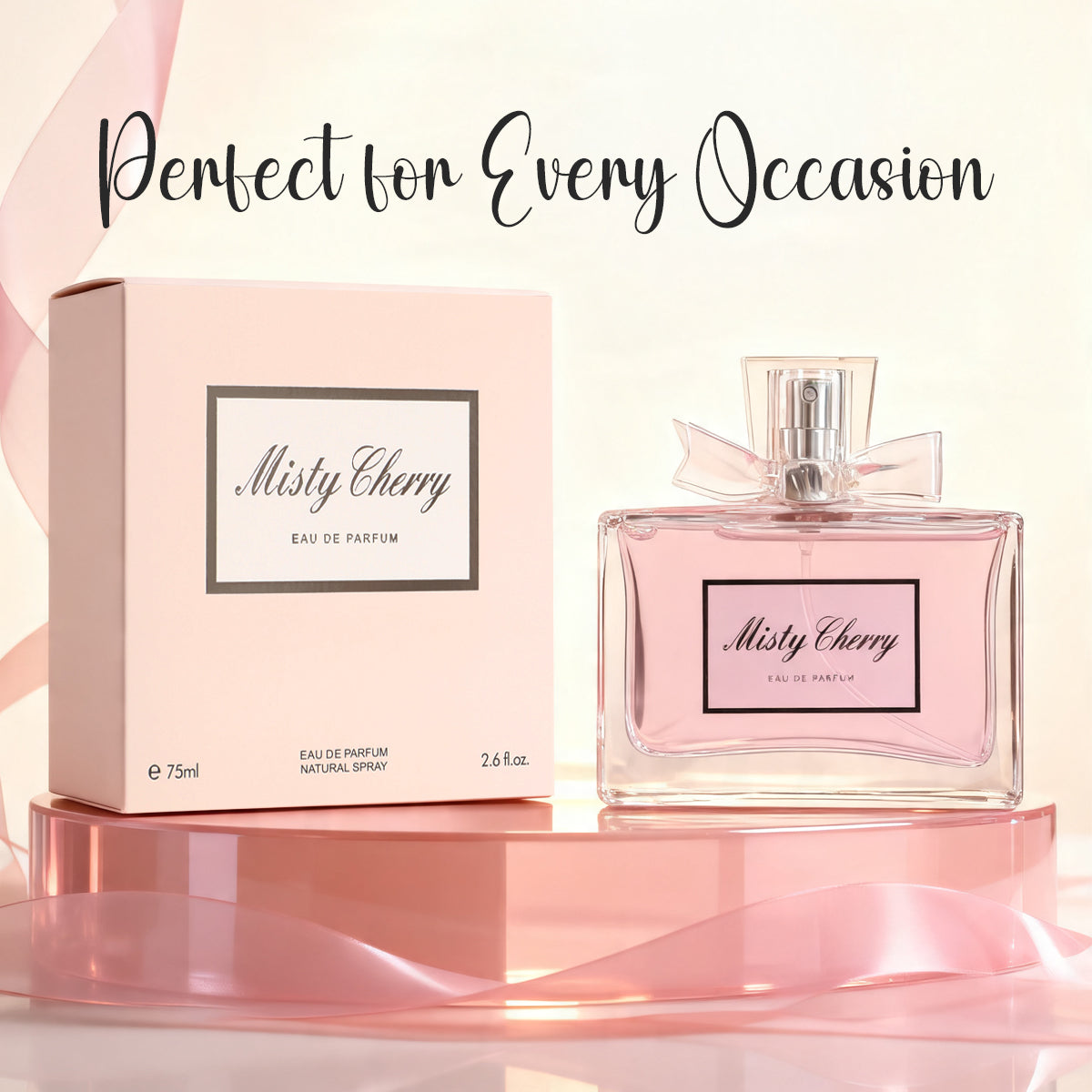 Misty Cherry Spray Perfume Eau De Parfum For Women - 75ML/2.6FL.OZ./3PCS