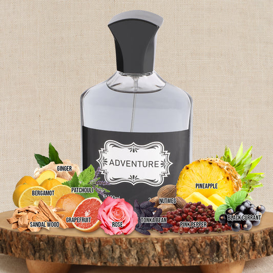 Adventure Spray Cologne Eau De Toilette For Men - 100ML/3.3 FL.OZ.