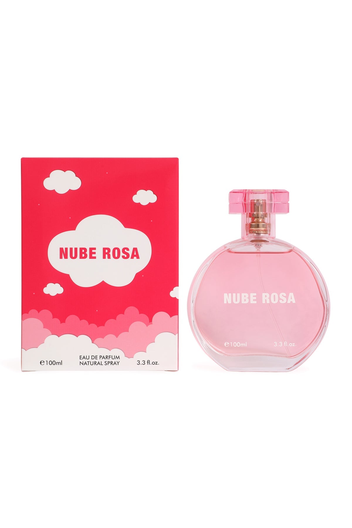 NUBE ROSA SPRAY PERFUME EAU DE PARFUM FOR WOMEN - 100ML/3.3 FL. OZ.