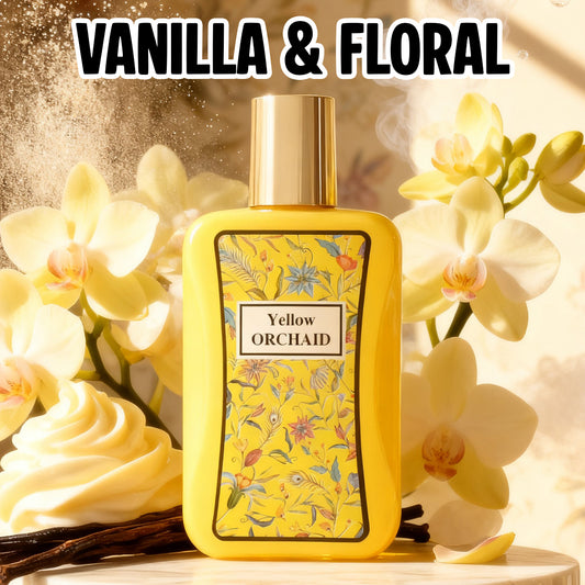 Yellow Orchaid Spray Perfume Eau De Parfum For Women - 100ML/3.3FL.OZ./3PCS