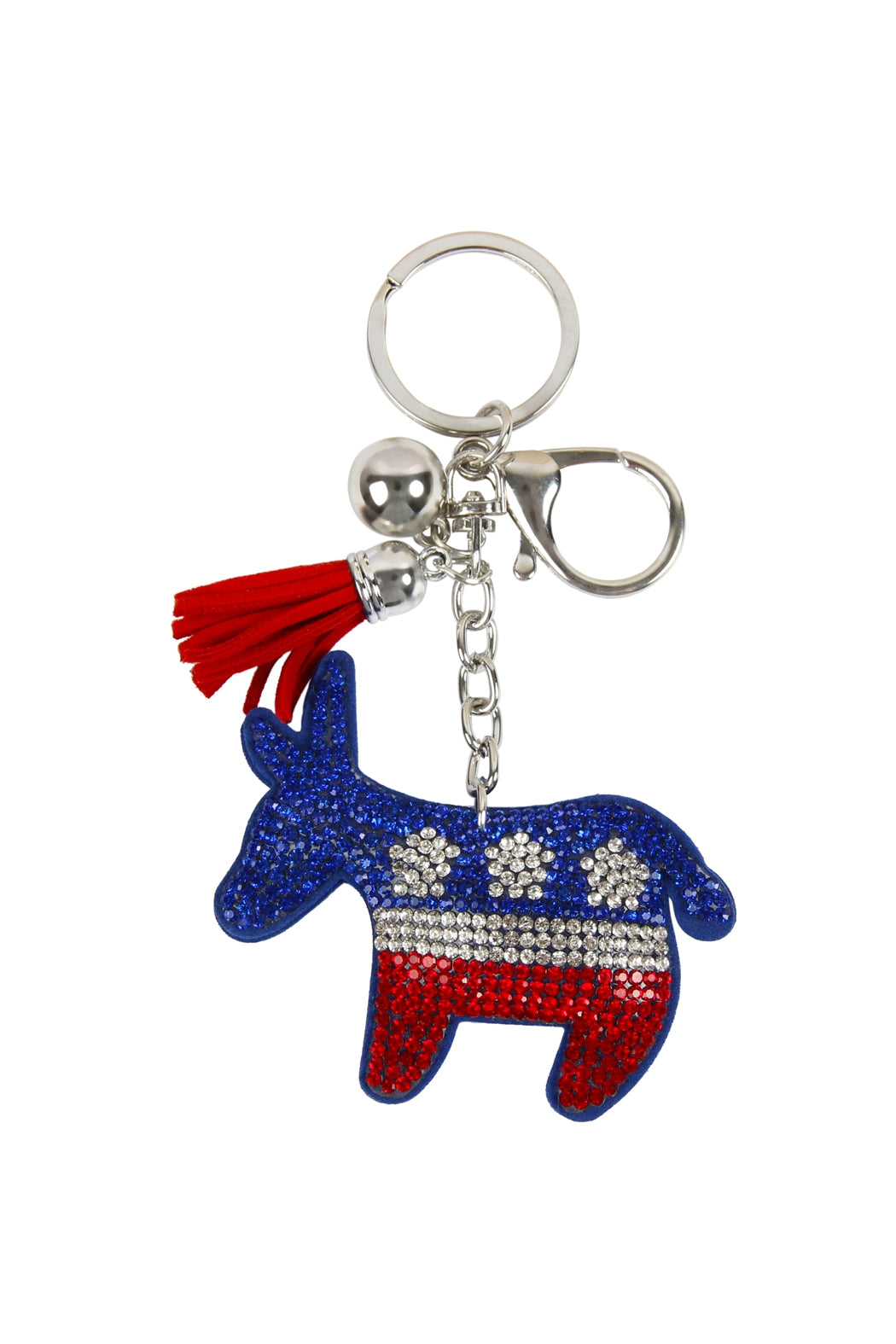 Democrats Flag Donkey Keychain