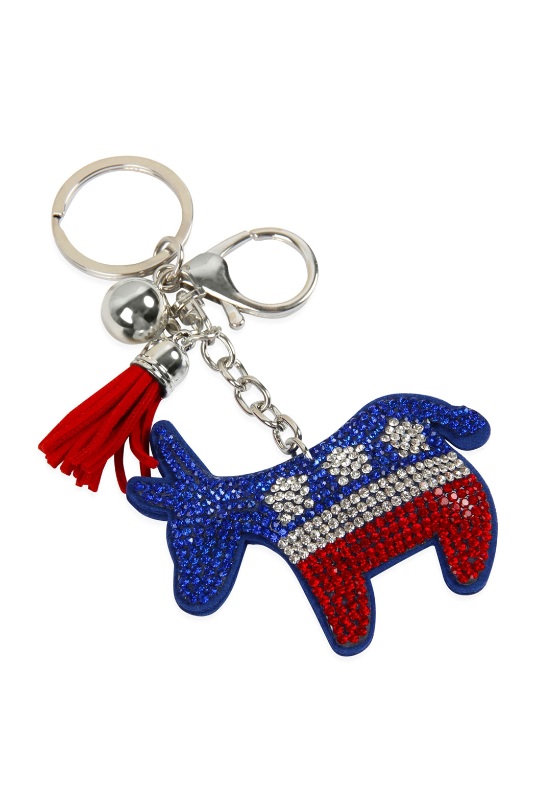 Democrats Flag Donkey Keychain