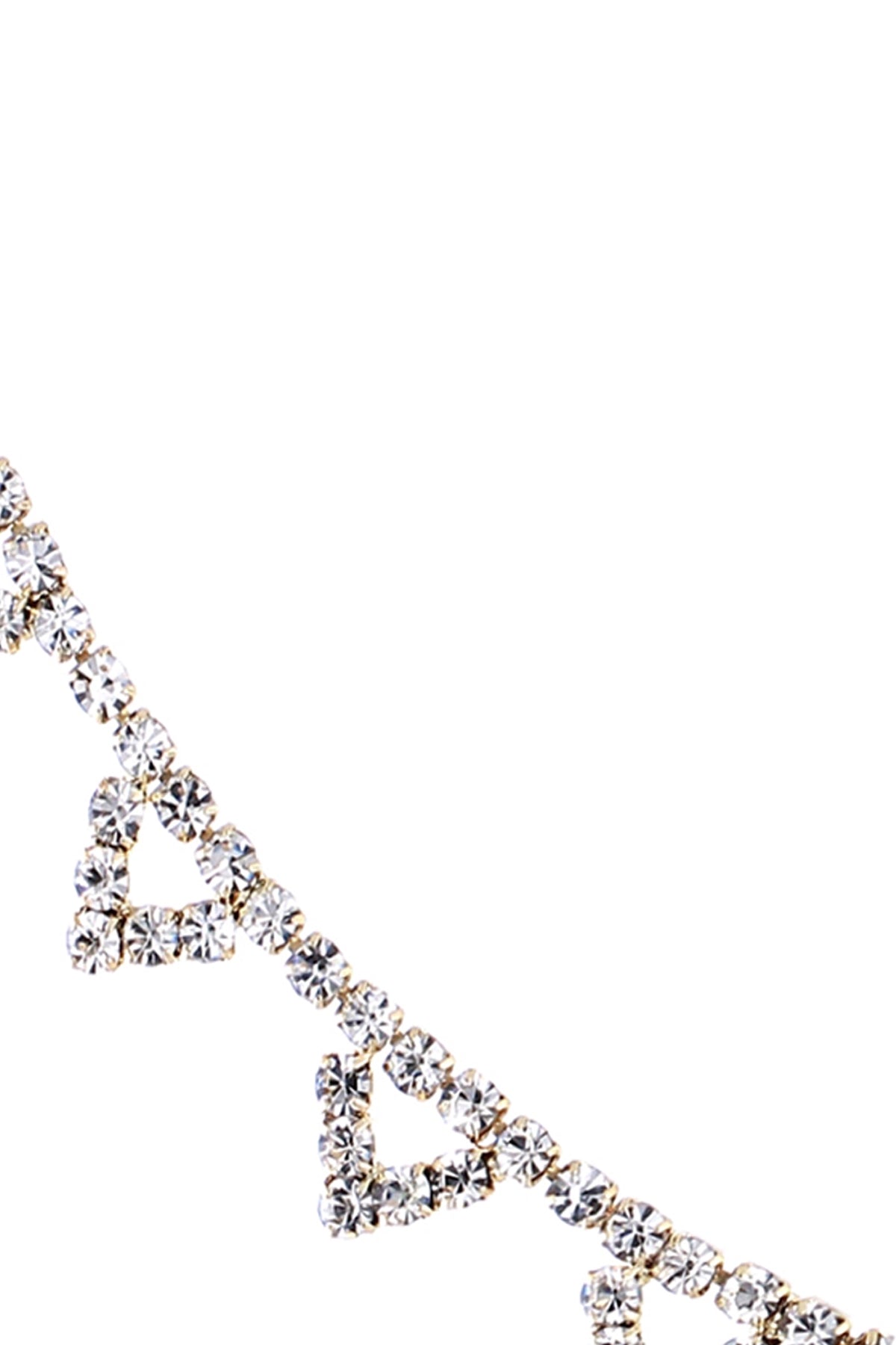 Rhinestone Triangle Design Anklet